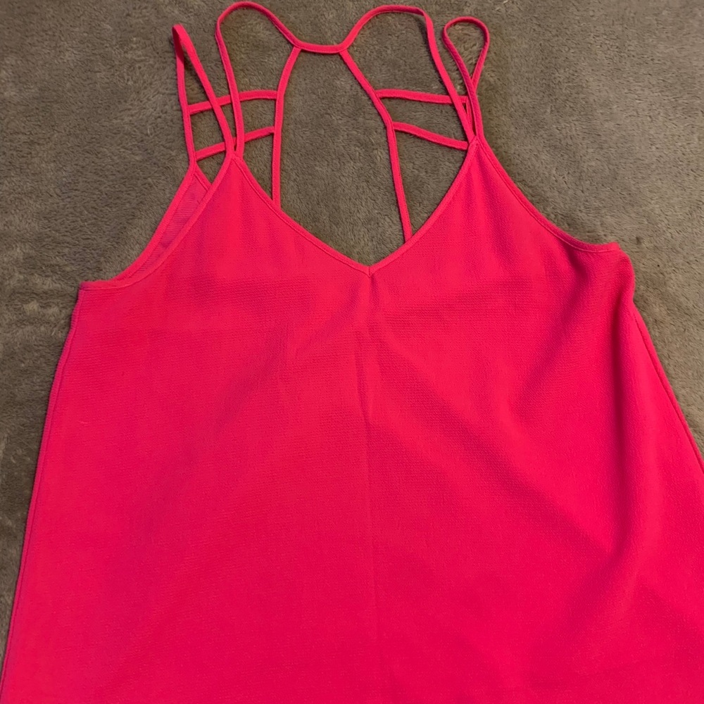Hot pink tank top